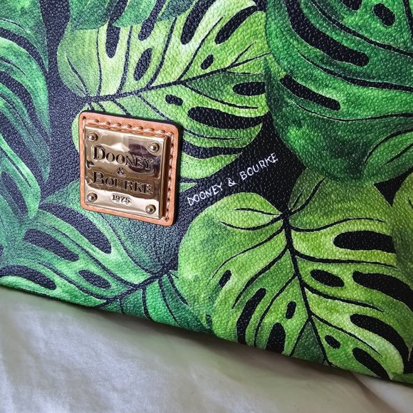 Dooney & Bourke Monstera Purse - Handbag - Zip Satchel - Picture 3 of 13